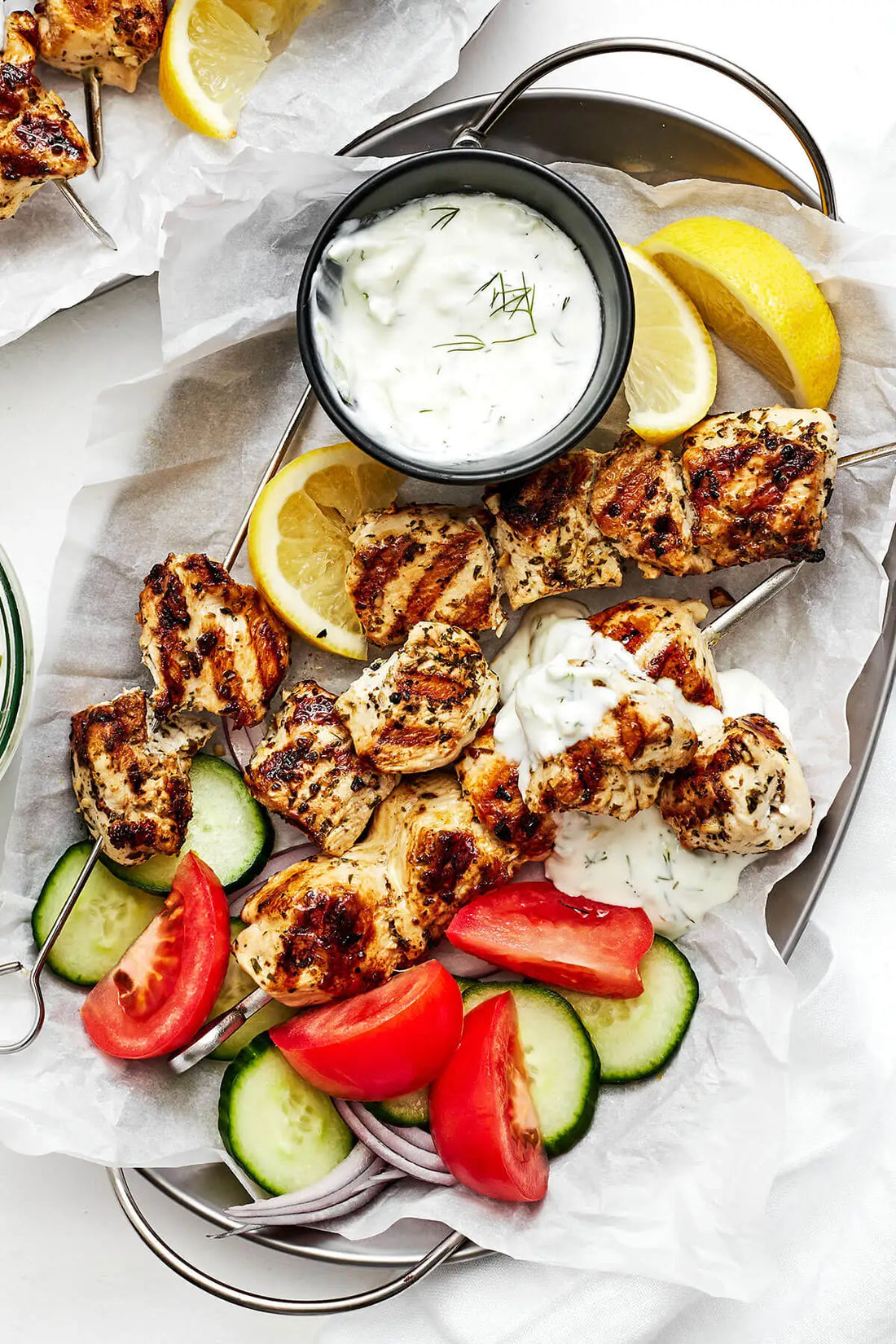 GREEK CHICKEN SOUVLAKI